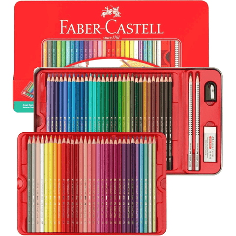 Faber-Castell 60 Classic Sketch Colour Pencils Tin Set