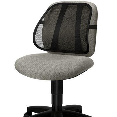 Fellowes Lumbar Back Support Mesh Back Steel (Black)
