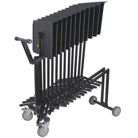 Hercules Pull Trolley Cart Musical Instrument Holder/Storage for Music Stands BK