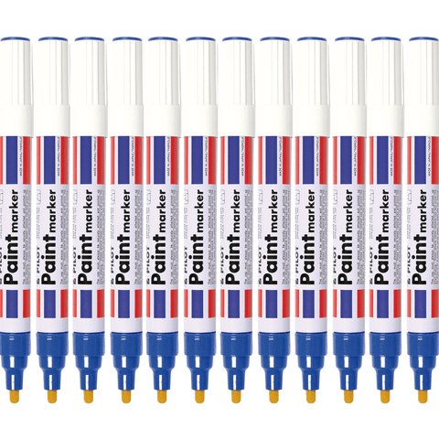 Pilot Box 12 Super Colour Paint Marker 4.5mm (Blue)