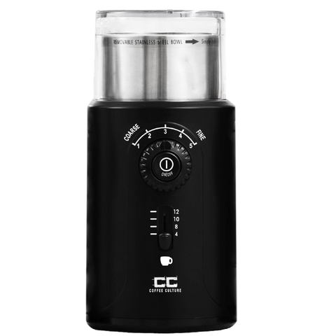 Coffee Culture 200W/24cm Electric 12-Cup Coffee Grinder/Grinding Machine (Black)