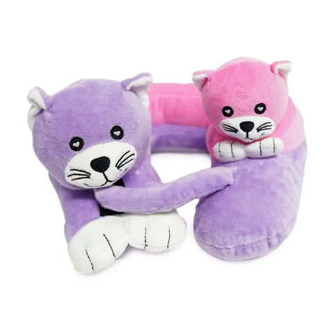 Cabeau Evolution Kids Fun Travel Neck Pillow Plush Design Kittens