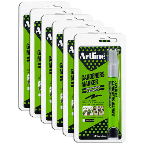 Artline Gardeners Permanent Marker Fade Resistant (Silver) [12 Pack]
