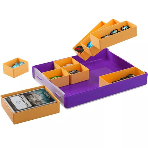 Gamegenic Token Silo Convertible Card Dice Tray (Purple Orange)