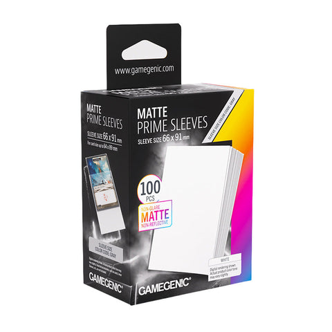 Gamegenic Matte Prime 100ct White Sleeves
