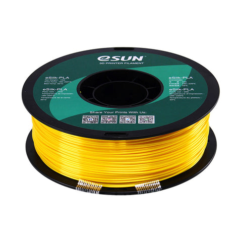 eSun Silk PLA 3D Print Filament 1.75mm 1kg - Yellow