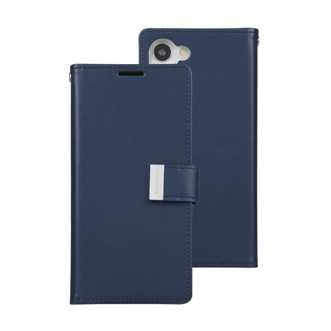 Goospery Rich Diary Case for Samsung Galaxy S23 - Navy