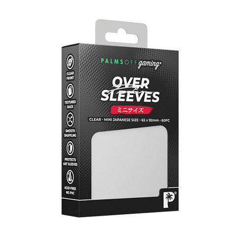 Palms Off Gaming Palms Off Japanese Premium Over Sleeves 60pc Clear
