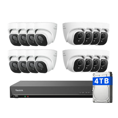 Reolink 4K 8MP CCTV 16*PoE Security Cameras with 16CH NVR