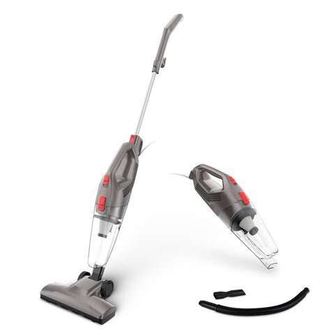 Lenoxx 450W Lightweight Bagless Corded Stick Vacuum Cleaner (Grey)