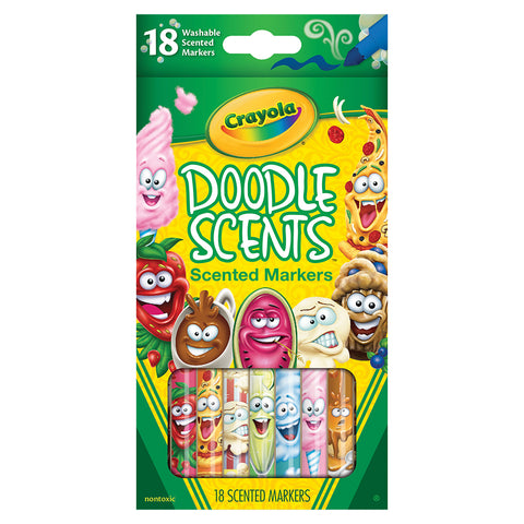 18pc Crayola Kids/Childrens Creative Doodle Scents Washable Markers 36m+