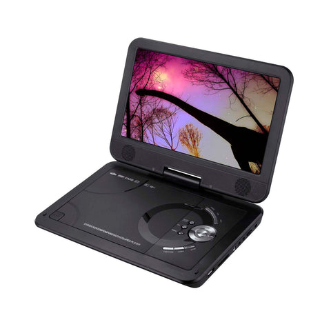 Lenoxx 10.1" Portable DVD Player with 270-Degrees Swivel-Screen & Rechargeable
