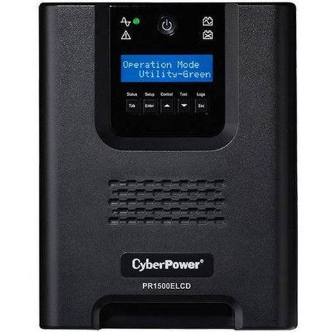 CyberPower PR1500ELCD Pro Tower Smart App UPS System 1500VA/1350W Uninterruptible Power Supply