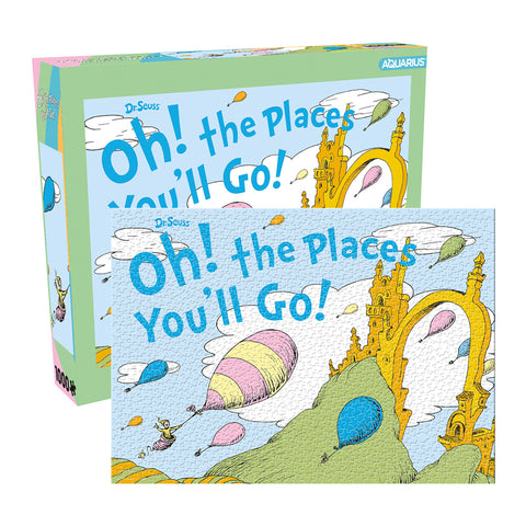 Aquarius 1000pc Aquarius Oh, The Places You'll Go! Balloon Dr Seuss 51x71cm Puzzle