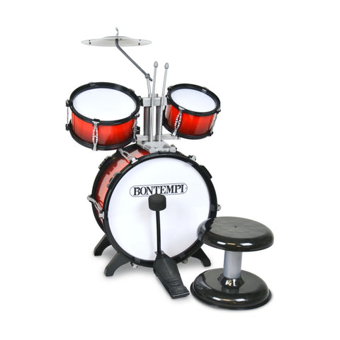 Bontempi Drum Set With 2 Side Drums Cymbal And Stool Diameter 330mm