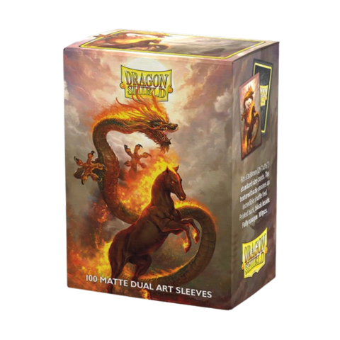 Arcane Tinmen Dragon Shield 100ct Matte Dual Art Lunar New Year 2026 Fire Horse Sleeves