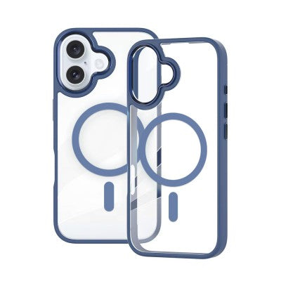 Redefine Clear Case with Metal Lens for iPhone 16 - Blue