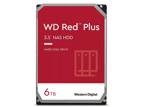 WD Red Plus 6TB 5400RPM WD60EFPX SATA 6GB/s 3.5" NAS Hard Drive