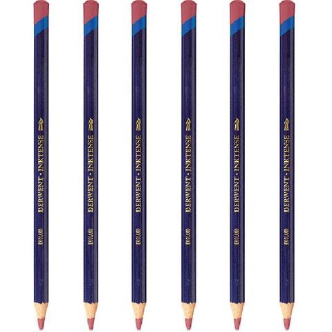 Derwent Inktense Pencil Crimson 0530 Pack 6
