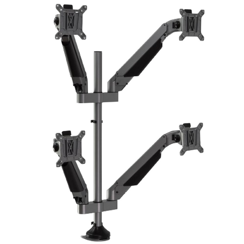 Desky Quad Monitor Arm - Space Grey
