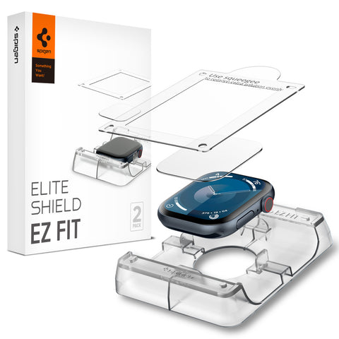 Spigen Apple Watch 10/11 42mm Elite Shield EZ Fit Screen Protector 2PCS (Clear)