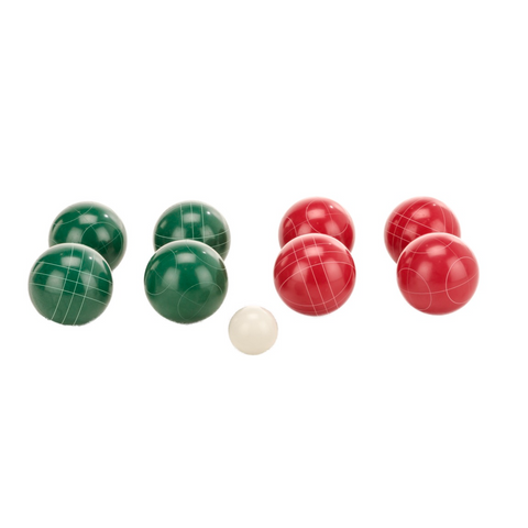Jenjo Games Deluxe 8 Resin Bowls Bocce Game Set Red & Green
