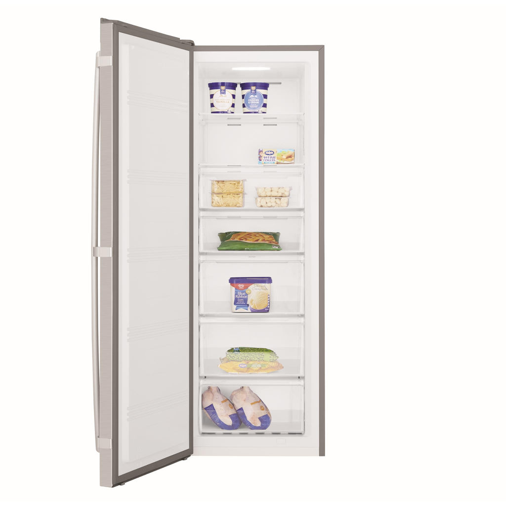 Westinghouse WFB2804AB 238L Upright Freezer (Silver) JB HiFi