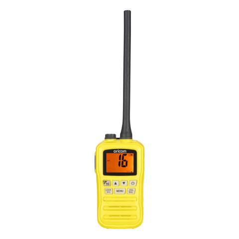 Oricom MX300 3 Watt VHF Marine Radio Yellow