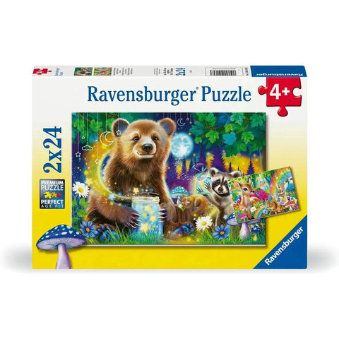 Ravensburger 2x24-Pieces Loving Woodland Friends Puzzle