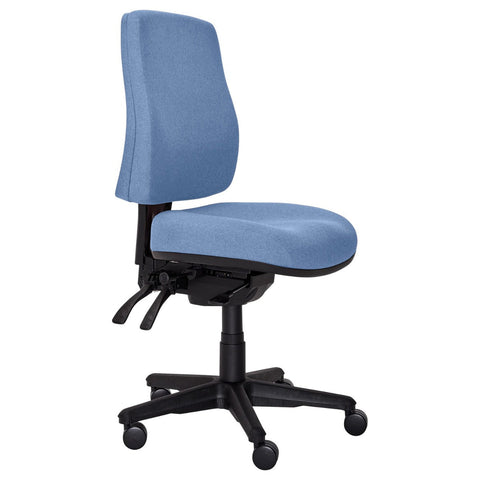 Buro Roma 3 Lever High Back With Seat Slide Without Arms Safetex Cobalt