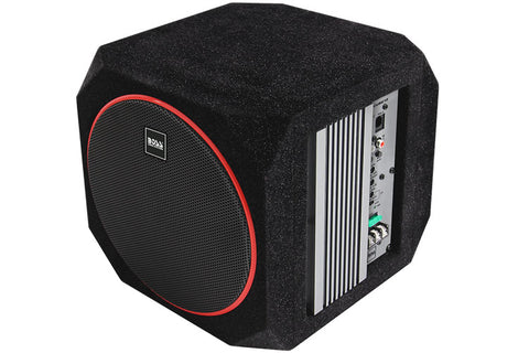 Boss Audio CUBE10 10" 4 Ohm 800W SVC Amplified Subwoofer with Enclosure