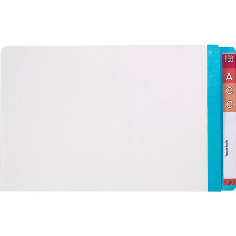 Avery 42536 Lateral File White With Mylar Tab Box of 100 (Light Blue)