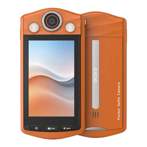 ORDRO VS3 Selfie Digital Camera - Orange