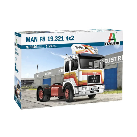 Italeri 1/24 Man F8 19.321 Truck Scaled Plastic Model Kit