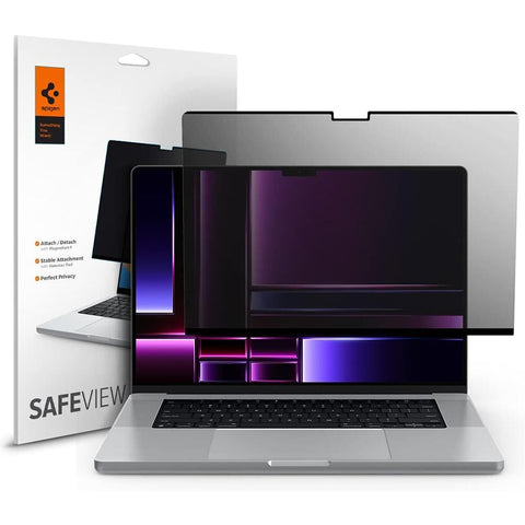 Spigen MacBook Pro 16" 2026/2024/2023/2021 (M1/M2/M3/M4/M5 Pro/Max) Safe View Screen Protector 1PC (Clear)