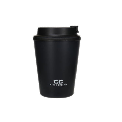 Coffee Culture Eco Double Wall 350ml Reusable Travel Cup (Onyx Black)