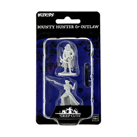 WizKids Deep Cuts Unpainted Miniatures Bounty Hunter Outlaw