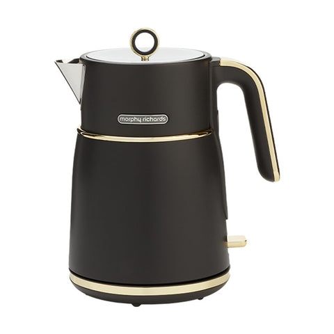 Morphy Richards Signature Soft Gold Kettle 2200W 1.5L 360 Base (Matte Black)