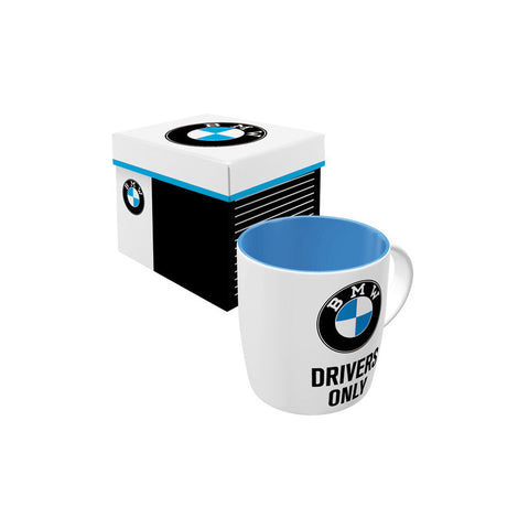 Nostalgic-Art Ceramic Coffee Mug BMW Drivers Only Design 330ml Gift Box Set