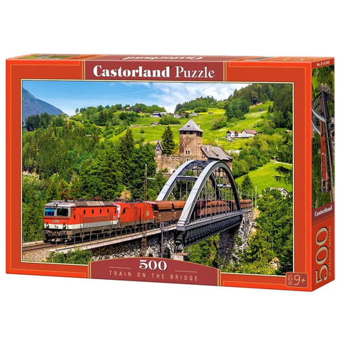 Castorland 500-Pieces Train On The Bridge Puzzle
