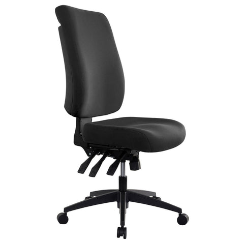 Buro Tidal High Back Chair Fully Upholstered Black
