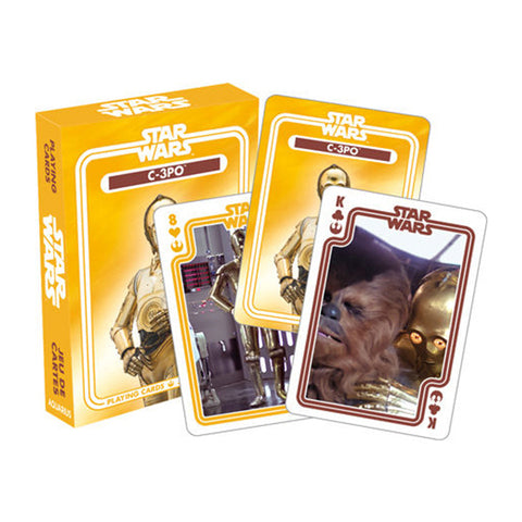 Aquarius 54-Pieces Star Wars C-3PO Playing Cards Poker Deck Family Fun Play Game 14y+