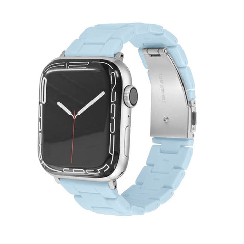 Friendie Resin Link Bracelet Band Small – Bronte Blue (Apple Watch 38–41mm)