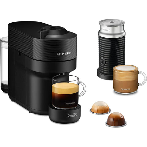 De'Longhi Nespresso Vertuo Pop Capsule Coffee Machine Bundle (Black)