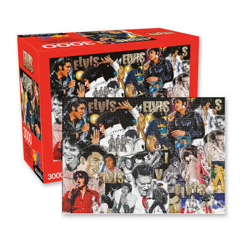 Aquarius 3000pc 82x115cm Elvis Collage Jigsaw Puzzle