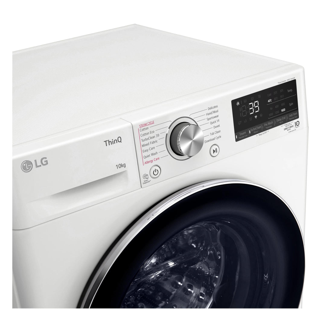 LG WV91610W 10kg Series 9 Front Load Washer (White) JB HiFi