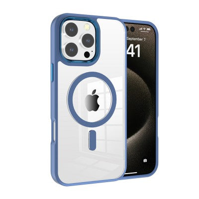 Redefine Clear Case with Metal Lens for iPhone 16 Pro - Blue
