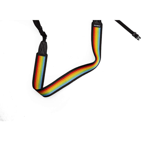 Polaroid Flat Camera Strap (Rainbow/Black)