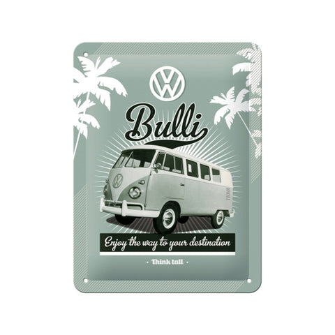 Nostalgic-Art 15x20cm Small Wall Hanging Metal Sign Plaque Volkwagen Retro Bulli
