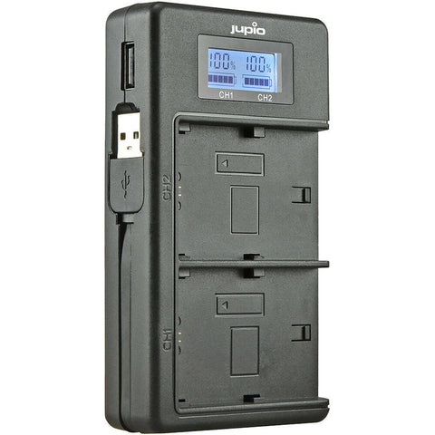 Jupio Dedicated Duo USB Charger with LCD For Nikon EN-EL15A Batteries